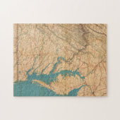 ヴィンテージ·マップ·オブ·バージニアとチェサピーク湾 ジグソーパズル (横)