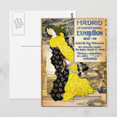 ヴィンテージ:マドリ国際的ード博覧会(1893年~94年) ポストカード (正面/裏面)