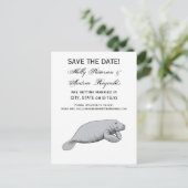 ヴィンテージ マナティー 描画 案内ポストカード (スタンド正面)