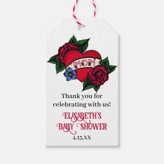 ヴィンテージ ママ タトゥー ギフトタグ (正面)