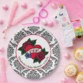 ヴィンテージ ママ タトゥー 紙皿 (パーティー)