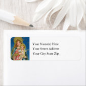 ヴィンテージ·マリーとベビー·イエス·クリスマス ラベル (インサイチュ)