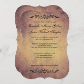 ヴィンテージ マーキス ウェディング インビテーション (正面/裏面)