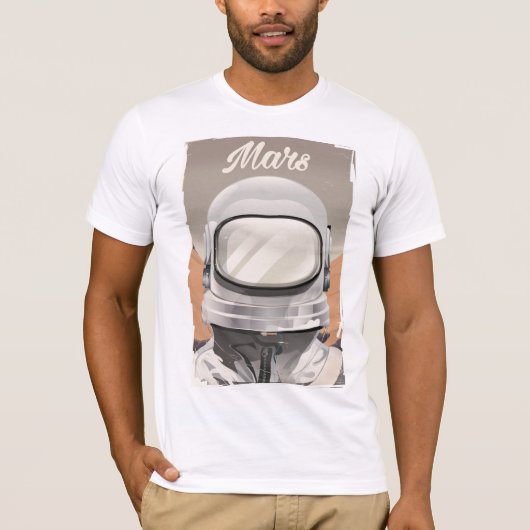 ヴィンテージ・マーズ宇宙飛行士 Tシャツ (正面)