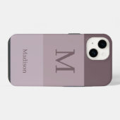 ヴィンテージ マーブル モノグラム 名前 iPhoneケース (裏面横)
