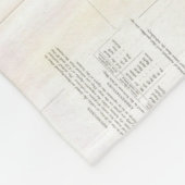 ヴィンテージ・ミシシッピ湾の地図（1866年） フリースブランケット (角)