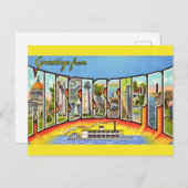 ヴィンテージ ミシシッピ 挨拶 ポストカード (正面/裏面)