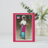 ヴィンテージ ミズーリ州の少女 ポストカード (スタンド正面)