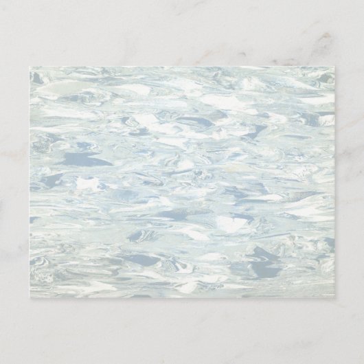 ヴィンテージ ミッドセンチュリー ブルー レトロ キッチン リノリウム ポストカード (正面)