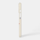ヴィンテージ ミニマリスト チューリップ iPhone 16ケース (左側面)
