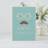 ヴィンテージ ミニマリスト レトロ 父の日 カード (スタンド正面)
