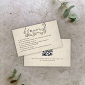 ヴィンテージ ミニマル ウェディング 封入カード エンクロージャーカード