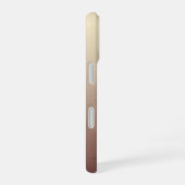 ヴィンテージ ミニマル カプチーノ iPhone 16ケース (右側面)