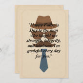 ヴィンテージ ミニマル 父の日 カード (正面/裏面)