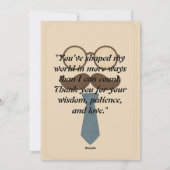 ヴィンテージ ミニマル 父の日 カード (裏面)