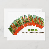 ヴィンテージ ミネアポリス ポストカード (正面/裏面)