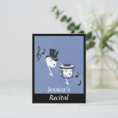 ヴィンテージ ミュージカル ノーツ合唱団 クリスマスソング招待状 招待状 (スタンド正面)