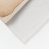 ヴィンテージ ミュージック と ラベンダー パンジー フローラル フリースブランケット (角)