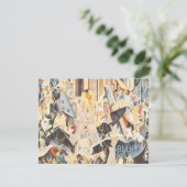 ヴィンテージ ミュージック アート デコ カラオケ バースデー インビテーション (スタンド正面)