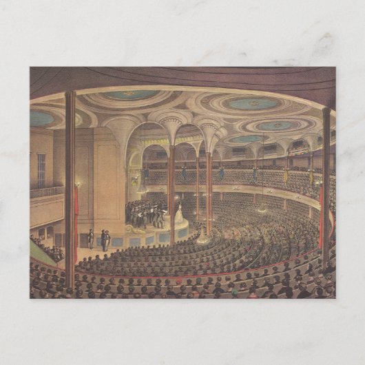 ヴィンテージ・ミュージック、ジェニー・リンド、スウェーデンのオペラ歌手 ポストカード (正面)