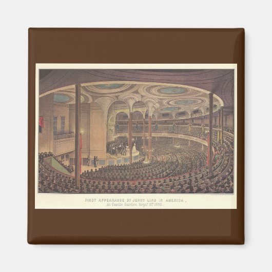 ヴィンテージ・ミュージック、ジェニー・リンド、スウェーデンのオペラ歌手 マグネット (正面)