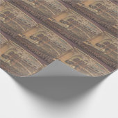 ヴィンテージ・ミュージック、ジェニー・リンド、スウェーデンのオペラ歌手 ラッピングペーパー (角)