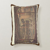 ヴィンテージ ミュージック、ジェニー リンド、スウェーデンのオペラ 歌手 アクセントクッション (正面(垂直))