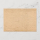 ヴィンテージ ミュージック ノーツ ミュージカル ウェディング レセプション エンクロージャーカード (裏面)