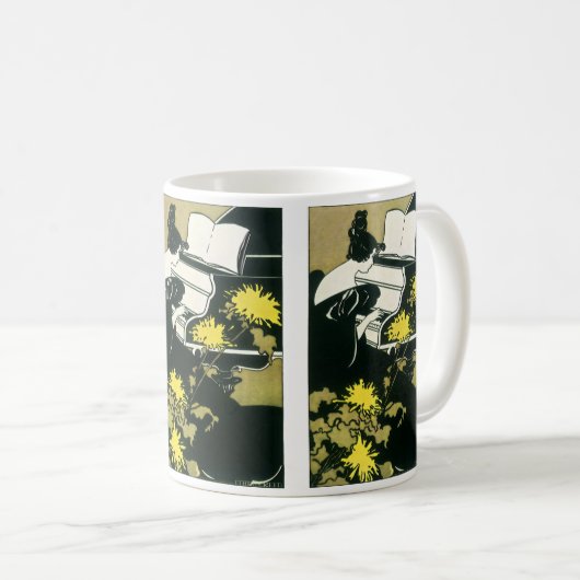 ヴィンテージ ミュージック、ミス トラウメレーがピアノを弾く、リード コーヒーマグカップ (正面右)