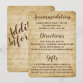 ヴィンテージ ミュージック 封入カード 招待状