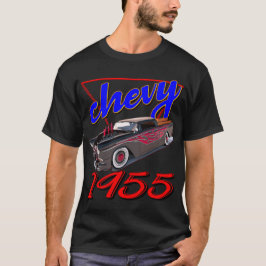 ヴィンテージ ムッスルカー 1955年型シボレー Tシャツ