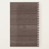 ヴィンテージ・メイソン・ジャー・ウッド・パネル結婚背景 プランナー手帳 (裏面)