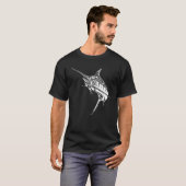 ヴィンテージ メカジキ 高貴な 捕食者 骨 太刀魚 Tシャツ (正面フル)