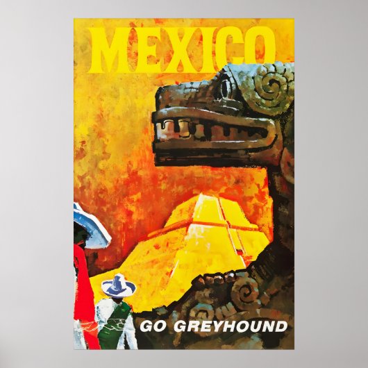 ヴィンテージ メキシコ 旅行 ポスター印刷 レトロ観光 ポスター (正面)