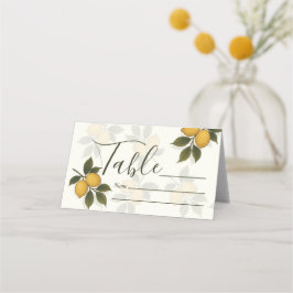 ヴィンテージ メディテレーニアンレモン ボタニカル プレイスカード