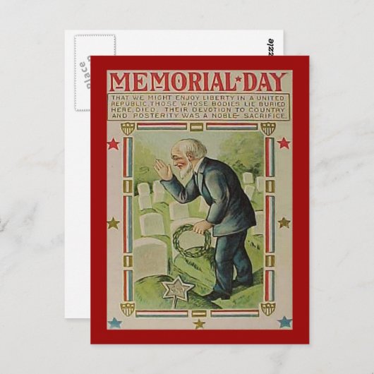 ヴィンテージ メモリアルデー 戦没者, ZSSG ポストカード (正面/裏面)