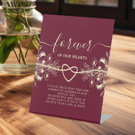 ヴィンテージ メモリアル テーブル ペデスタル サイン