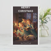 ヴィンテージ メリークリスマス シーズンカード (スタンド正面)