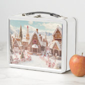 ヴィンテージ メリークリスマス メタルランチボックス (インサイチュ)