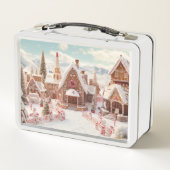 ヴィンテージ メリークリスマス メタルランチボックス (裏面)