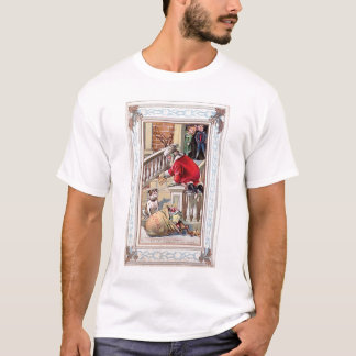 ヴィンテージ メリークリスマス - 私たちの家へようこそ カード Tシャツ