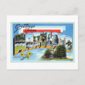 ヴィンテージ　メリーランドからのご挨拶 トラベルポスター ポストカード (正面)