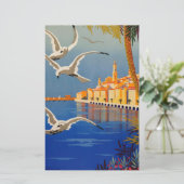 ヴィンテージ メントン コート・ダジュール 便箋 (スタンド正面)