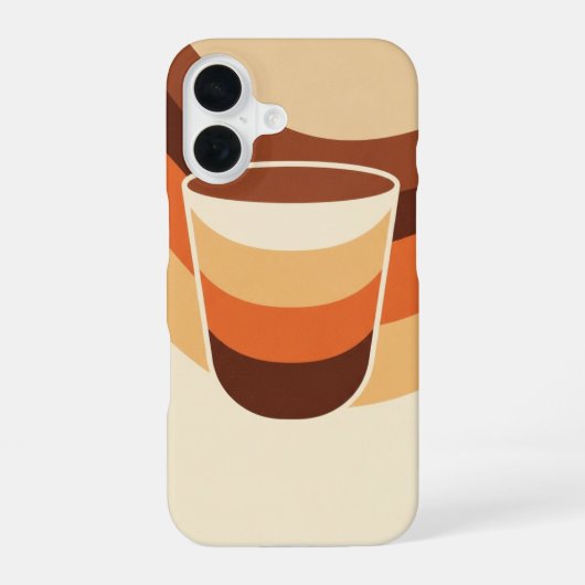 ヴィンテージ モカ iPhone 16ケース (裏面)