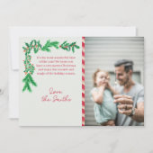 ヴィンテージ モダン ファミリー カスタム クリスマス グリーティング (正面)