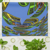 ヴィンテージ モダン モチーフ キッチンタオル (折り畳み)