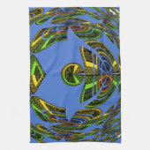 ヴィンテージ モダン モチーフ キッチンタオル (縦)