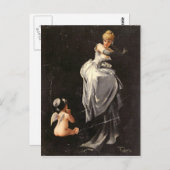 ヴィンテージ モチーフ - ウェブに捕らわれたファレロ ポストカード (正面/裏面)