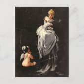 ヴィンテージ モチーフ - ウェブに捕らわれたファレロ ポストカード (正面)