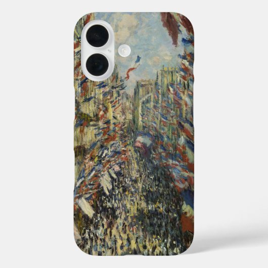 ヴィンテージ モネ フランス国旗 パリ ストリート アート Case-Mate iPhoneケース (裏面)